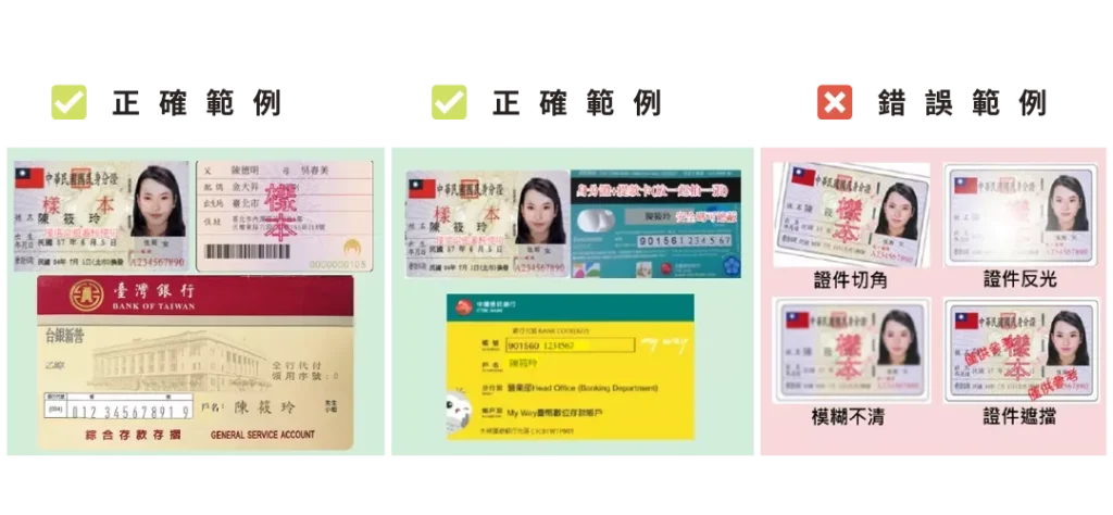 娛樂城實名驗證:個人資料拍攝正確與錯誤示範